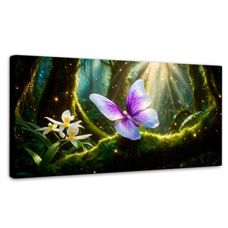 Foto 1 | Foto 1 | Cuadro Mariposas Canvas Mariposa Silvestre 120x60