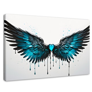 Foto 1 | Foto 1 | Cuadro Alas De Ángel Canvas Alas Piedra Ángel 90x60