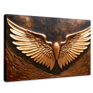 Foto 1 | Foto 1 | Cuadro Alas De Ángel Canvas Alas Ángel Cobre 90x60