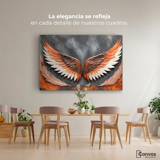 Foto 2 | Foto 2 | Cuadro Alas De Ángel Canvas Ángel Luz Divina 90x60