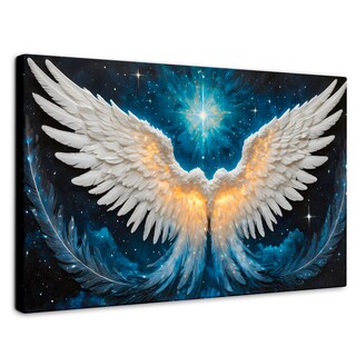 Foto 1 | Foto 1 | Cuadro Alas De Ángel Canvas Esencia Angelical 90x60