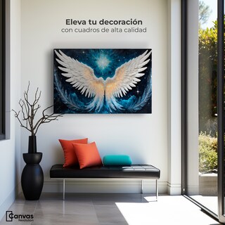 Foto 3 | Foto 3 | Cuadro Alas De Ángel Canvas Esencia Angelical 90x60