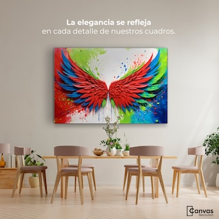Foto 2 | Foto 2 | Cuadro Alas De Ángel Canvas Alas Ángel Brillo 90x60