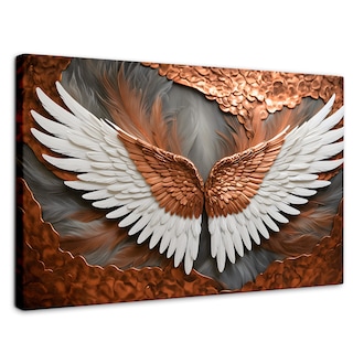 Foto 1 | Foto 1 | Cuadro Alas De Ángel Canvas Alas De Eternidad 90x60