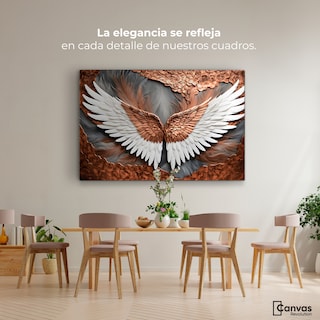 Foto 2 | Foto 2 | Cuadro Alas De Ángel Canvas Alas De Eternidad 90x60