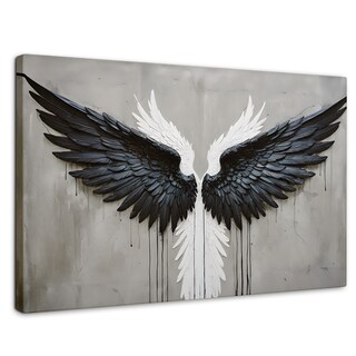 Foto 1 | Foto 1 | Cuadro Alas De Ángel Canvas Alas Ángel Oscuro 90x60