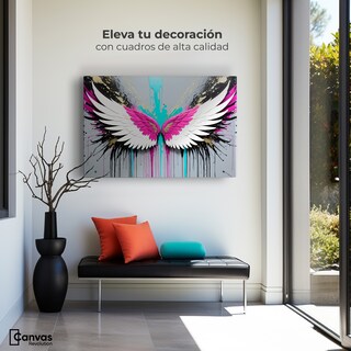 Foto 3 | Foto 3 | Cuadro Alas De Ángel Canvas Alas Vuelo Eterno 90x60