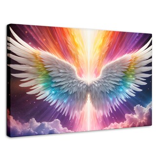 Foto 1 | Foto 1 | Cuadro Alas De Ángel Canvas Aura Angelical 90x60