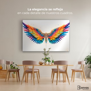Foto 2 | Foto 2 | Cuadro Alas De Ángel Canvas Alas Color De Ángel 90x60