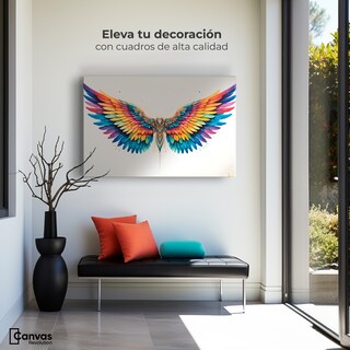 Foto 3 | Foto 3 | Cuadro Alas De Ángel Canvas Alas Color De Ángel 90x60