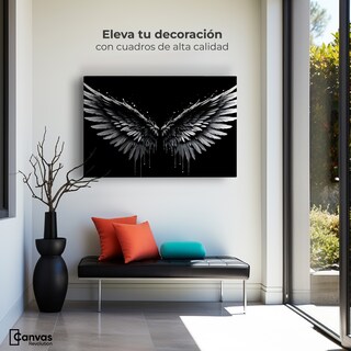 Foto 3 | Foto 3 | Cuadro Alas De Ángel Canvas Alas Espléndidas 90x60