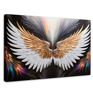 Foto 1 | Foto 1 | Cuadro Alas De Ángel Canvas Alas Vuelo Místico 90x60