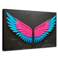 Cuadro Alas De Ángel Canvas Alas Vuelo De Luz 90x60