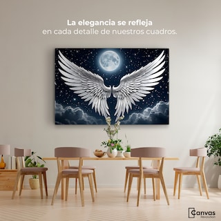 Foto 2 | Foto 2 | Cuadro Alas De Ángel Canvas Plumas Del Alma 90x60
