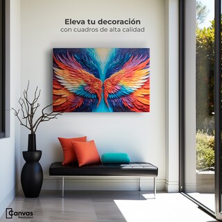Foto 3 | Foto 3 | Cuadro Alas De Ángel Canvas Alas Ángel Guardián 90x60