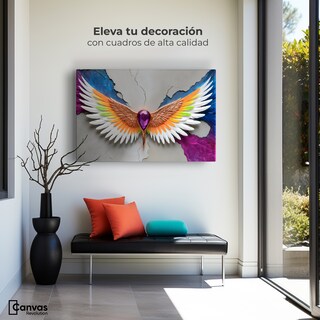 Foto 3 | Foto 3 | Cuadro Alas De Ángel Canvas Alas Vuelo Puro 90x60