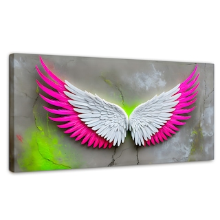 Foto 1 | Foto 1 | Cuadro Alas De Ángel Canvas Alas Vuelo Intenso 120x60