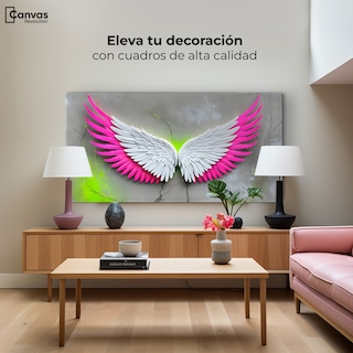 Foto 3 | Foto 3 | Cuadro Alas De Ángel Canvas Alas Vuelo Intenso 120x60