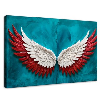 Foto 1 | Foto 1 | Cuadro Alas De Ángel Canvas Ángel Vuelo Puro 90x60