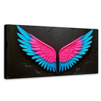 Cuadro Alas De Ángel Canvas Alas Vuelo De Luz 120x60