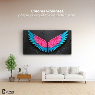 Foto 2 | Foto 2 | Cuadro Alas De Ángel Canvas Alas Vuelo De Luz 120x60