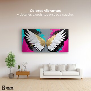 Foto 2 | Foto 2 | Cuadro Alas De Ángel Canvas Ángel Protector 120x60