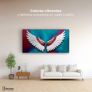 Foto 2 | Foto 2 | Cuadro Alas De Ángel Canvas Alas Ángel Intenso 120x60