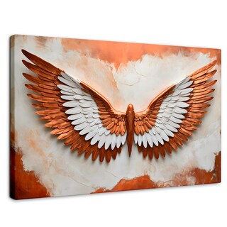 Foto 1 | Foto 1 | Cuadro Alas De Ángel Canvas Alas Vibrante Sol 90x60