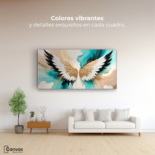 Foto 2 | Foto 2 | Cuadro Alas De Ángel Canvas Alas Ángel Luminoso 120x60