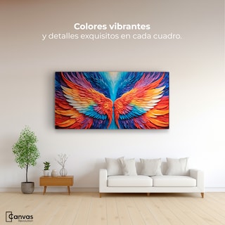 Foto 2 | Foto 2 | Cuadro Alas De Ángel Canvas Alas Ángel Guardián 120x60