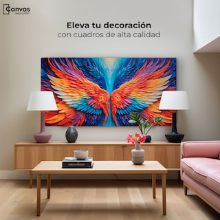 Foto 3 | Foto 3 | Cuadro Alas De Ángel Canvas Alas Ángel Guardián 120x60