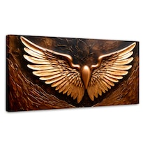 Cuadro Alas De Ángel Canvas Alas Ángel Cobre 120x60