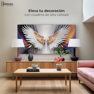 Foto 3 | Foto 3 | Cuadro Alas De Ángel Canvas Alas De Sueño 120x60