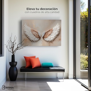 Foto 3 | Foto 3 | Cuadro Alas De Ángel Canvas Alas Espíritu Sol 90x60