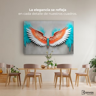 Foto 2 | Foto 2 | Cuadro Alas De Ángel Canvas Alas Ángel Sueños 90x60