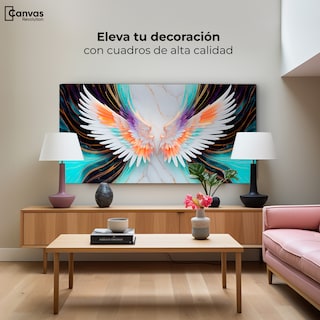 Foto 3 | Foto 3 | Cuadro Alas De Ángel Canvas Alas Ángel Marmol 120x60