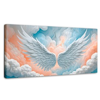 Foto 1 | Foto 1 | Cuadro Alas De Ángel Canvas Alas Ángel Nubes 120x60