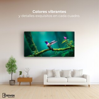 Foto 2 | Foto 2 | Cuadros De Colibrí Canvas Colibrí Selvático 120x60