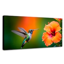 Cuadros De Colibrí Canvas Colibrí Simpleza 120x60