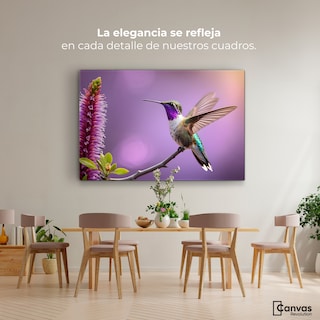 Foto 2 | Foto 2 | Cuadros De Colibrí Canvas Colibrí Floresta 90x60