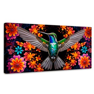 Foto 1 | Foto 1 | Cuadros De Colibrí Canvas Colibrí Tropical 120x60