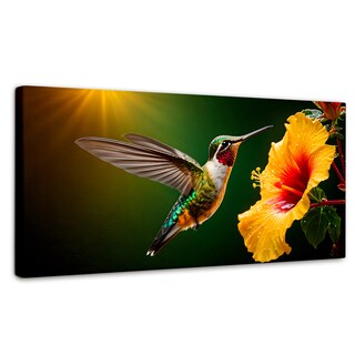Foto 1 | Foto 1 | Cuadros De Colibrí Canvas Colibrí Ala Néctar 120x60
