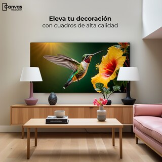 Foto 3 | Foto 3 | Cuadros De Colibrí Canvas Colibrí Ala Néctar 120x60