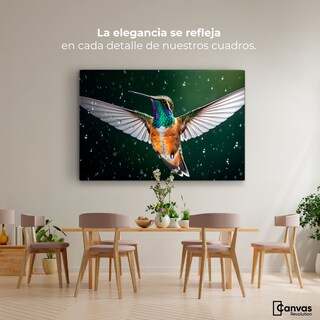 Foto 2 | Foto 2 | Cuadros De Colibrí Canvas Colibrí Nocturno 90x60