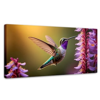 Foto 1 | Foto 1 | Cuadros De Colibrí Canvas Colibrí Elegante 120x60