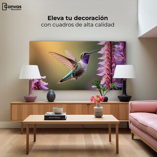 Foto 3 | Foto 3 | Cuadros De Colibrí Canvas Colibrí Elegante 120x60