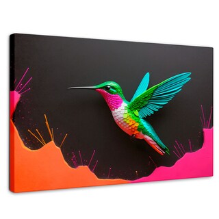 Foto 1 | Foto 1 | Cuadros De Colibrí Canvas Colibrí En Colores 90x60