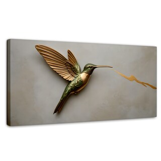 Foto 1 | Foto 1 | Cuadros De Colibrí Canvas Colibrí Fuerza Luz 120x60