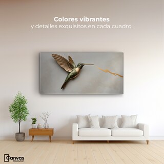 Foto 2 | Foto 2 | Cuadros De Colibrí Canvas Colibrí Fuerza Luz 120x60
