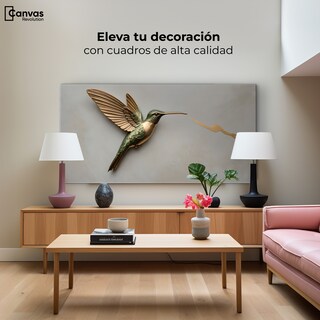 Foto 3 | Foto 3 | Cuadros De Colibrí Canvas Colibrí Fuerza Luz 120x60